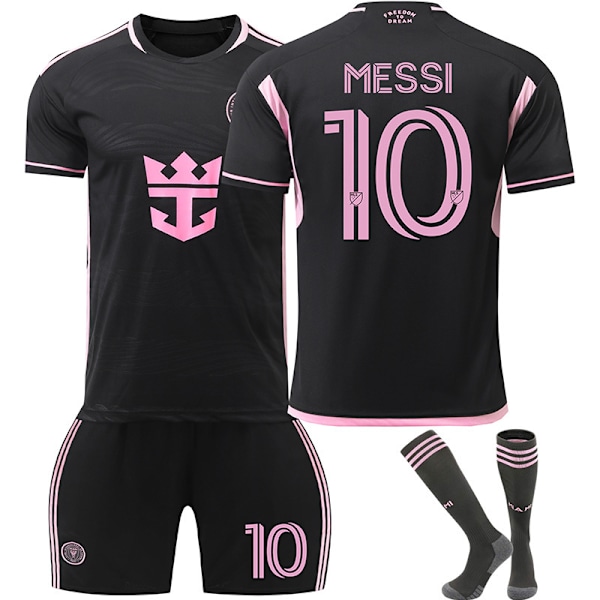 24-25 Miami Jersey Away Vuxen Barn Kortärmad Fotbollskläder Kostym Nr.9 Suarez Nr.10 Väst NO.10 S