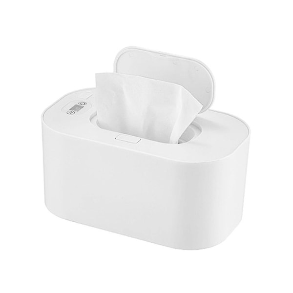 Ny Baby Vådservietvarmer Våd Håndklæde Dispenser Serviet Varmeboks Hjem/bil Brug Mini Vådserviet Etui Vådservietter Hvid
