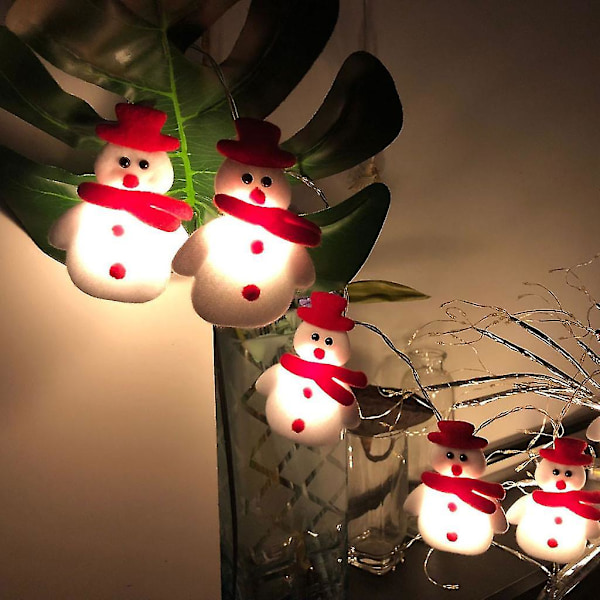 Julepynt LED Jule Snømann Lyslenker Juletre Julebord Dekor Lantern Q