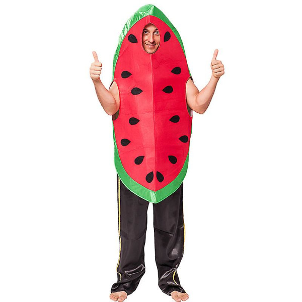 Halloween Aikuisten Hauska Cosplay Hedelmä Vihannesasu Banaani Karnevaali Pue Asu Pari Juhla Purim Fancy Mekko Stage Show watermelon