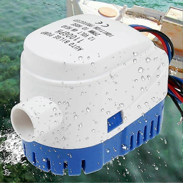12v 1100gph Båt Automatisk Lensevannpumpe Rv Auto Senkbar Pumpe