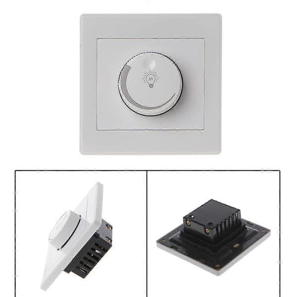 220V Lysdimmer Bryter Glødelamper Justerbar Lysstyrkekontroller