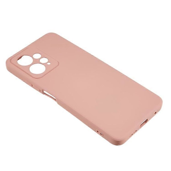 Kompatibel for Xiaomi Redmi Note 12 4G Gummibelagt TPU Telefondeksel Fiberfôr Anti-fall Telefonbeskyttelse Pink