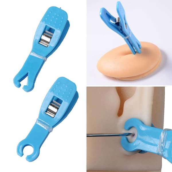 Kroppspiercing Stretching Assistant Tool Smycken Piercing Clamp Needle Tool-fg