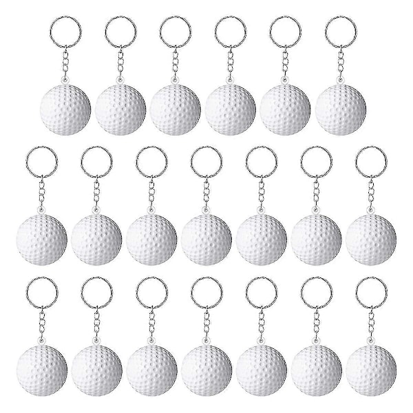 20-pack Golfboll Nyckelringar För Festgåvor, Golfboll Stressboll, Skolkarnevalsbelöning, Sport Ce - B