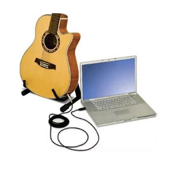 Bärbar USB-gitarrkabel för hemstudior, liveframträdanden för musiker