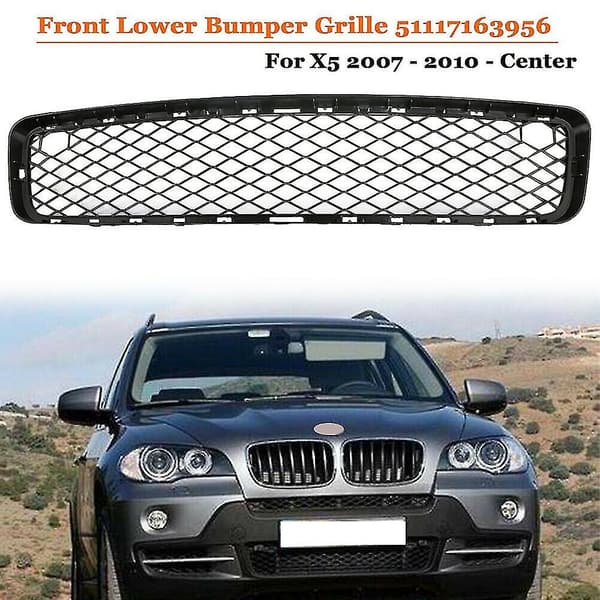 51117163956 Front Nedre Støtfanger Grill Mesh Grill Erstatning For- X5 E70 2007-2010