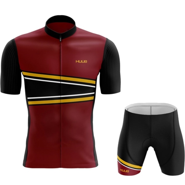 2023 HUUB Cykeltröja Set Herr Sommar Kortärmad Mountain Uniform Ropa Ciclismo Cycling Maillot Cykelkläder Kostym Blue 3XL