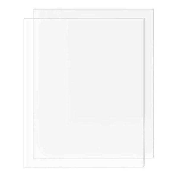 2 Pak Klar Akrylplader 30 x 40 x 0,3 cm (3 mm), Tynd