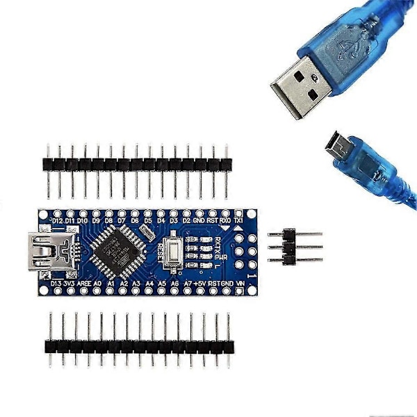 Nano I/O Shield Expansionskort Kompatibelt med för + Nano 3.0 med CH340 Chip för Kit DIY
