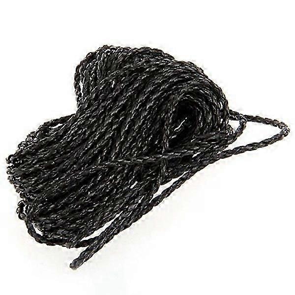 9m Sort Flettet Læder Halskæde Snor DIY 3mm HOT