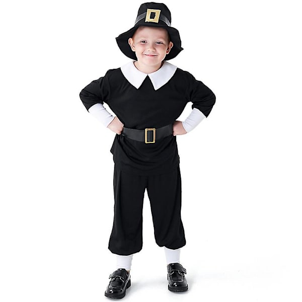 Carnival Halloween Boy Hunter Robin Hood -asu Victorian Vintage Postman Cosplay Fancy Juhlamekko Gray L