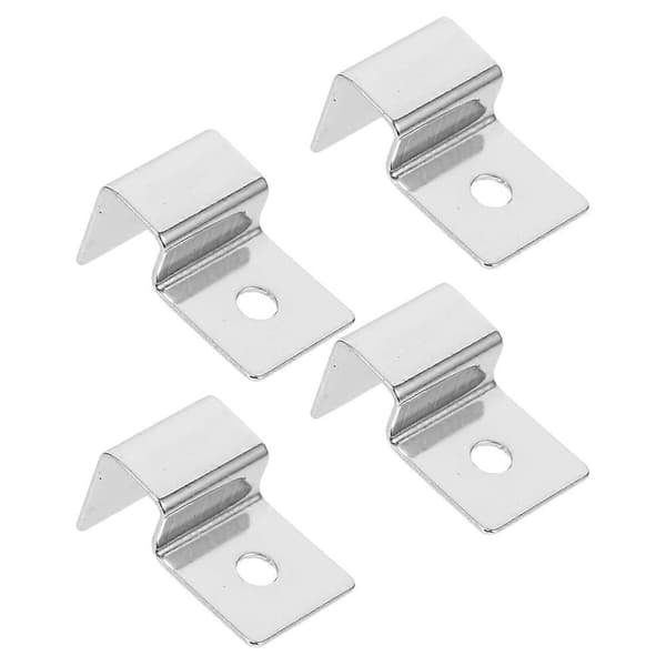 Akvariumskyddshållare Rektangulär Elegant Design Säkerhetsstöd Akvarium Glaslockhållare Rostfritt Stål 4-pack
