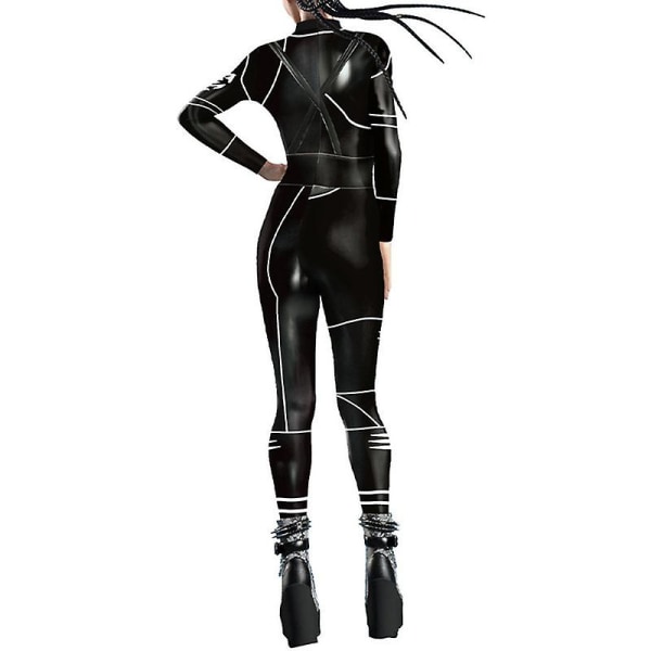 Naisten Halloween Jumpsuit Bodysuit Cosplay 3d COLOR 2 L