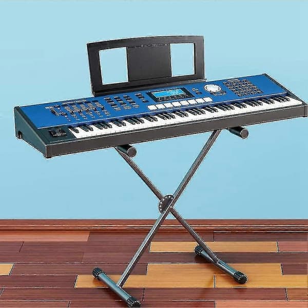 Musikstativ Kompatibelt med Adskillige Modeller af Musikkeyboard, Keyboardstativ Noder med 4