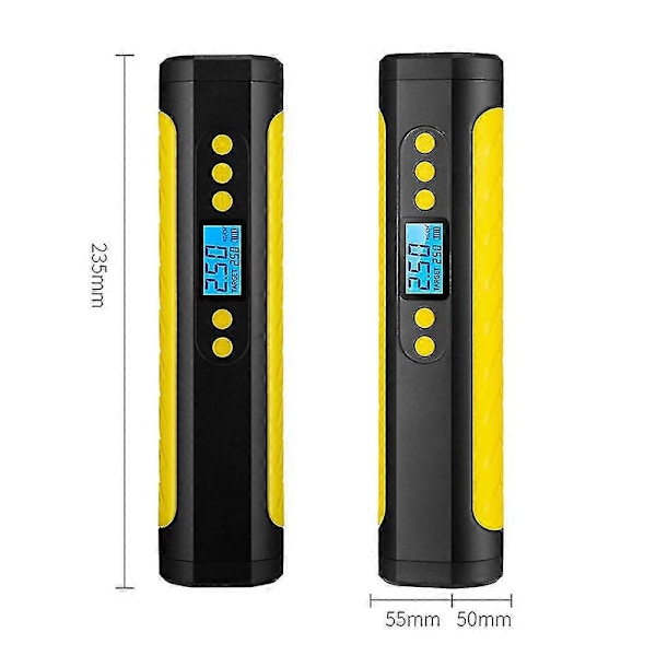 Bärbar Luftkompressor Mini Inflator Elektrisk Pump Nöddäckspump Med LCD-Display LED