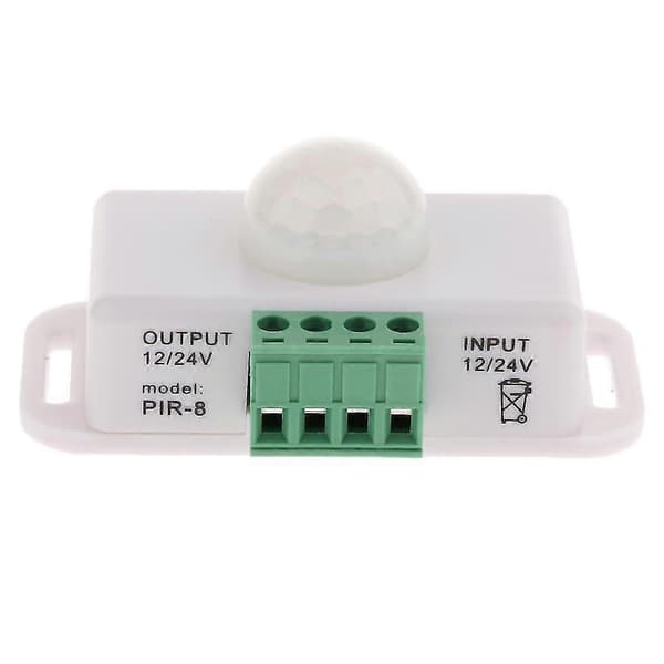 DC 12V 24V PIR Sensor LED Dimmer Bryter Bevegelsessensor Infrarød Bryter