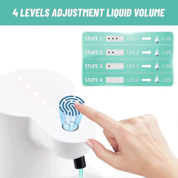 Automatisk såpedispenser - Automatisk sensor såpedispenser Smart skumgel vasketelefon Veggmontert infrarød sensor såpedispenser