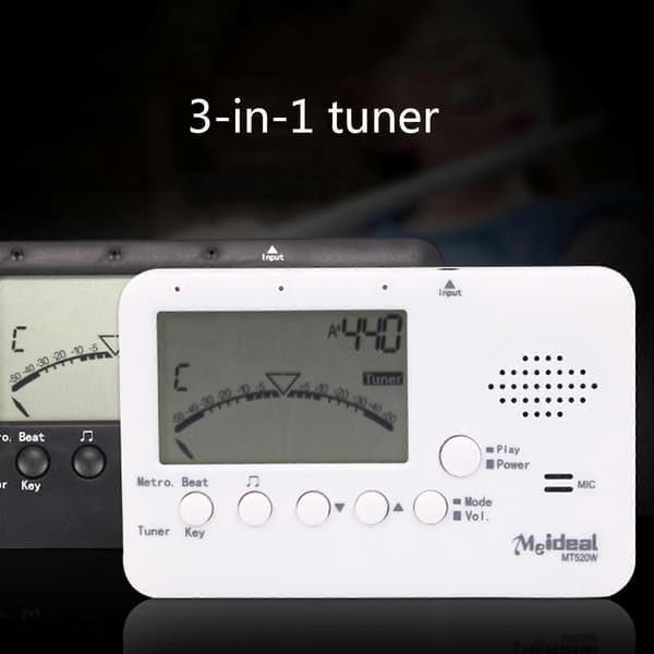 Modedesign Blæseinstrument Tuner 3 i 1 Kromatisk Digital Tuner Plastik