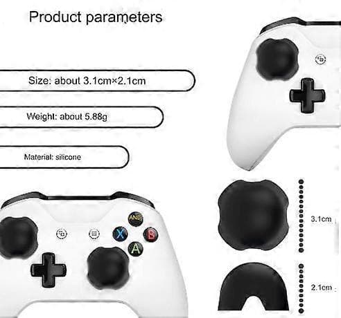 PS5/Xbox joystick stabilisator PS/PS4 spilcontroller joystick silikone stabilisator Xbox stabilitetsbeskytter, 1 par, Sort