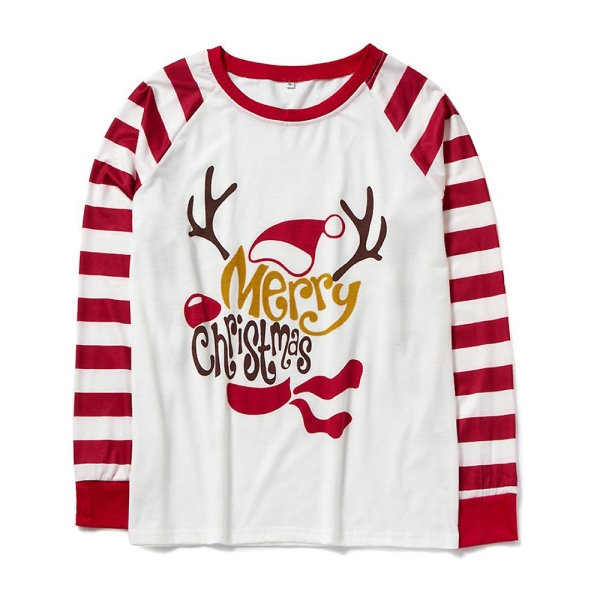 Hyvää joulua Perheen yhteensopivuus Pyjamasetti Set print Joulupyjamat Kotivaatteet Aikuiset Naiset Miehet Lapset Baby Kid 2XL