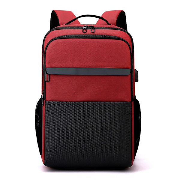 Ultrakevyt miesten vedenpitävä reppu, muoti casual reppu Red