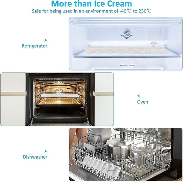 8-cellet isform, Magnum kageform genanvendelig silikone isform