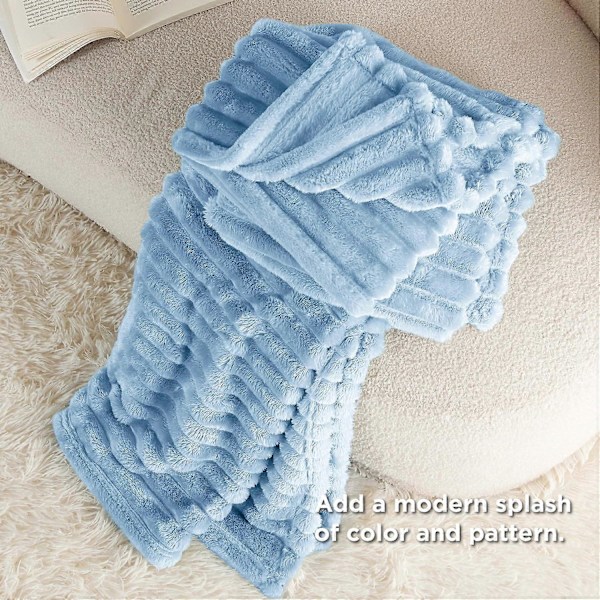 Fleece Twin-pledd for sofa – Supermyke og koselige pledd for kvinner, søtt lite pledd for jenter, 152 x 203 cm
