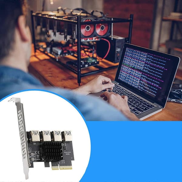 PCIE-muunnin PCI-Express 1–4-sovitinkortti USB 3.0 -monistinkortti