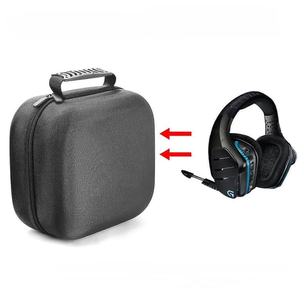 Kompatibel med Logitech G933 Artemis Spectrum 7.1 Bluetooth-hörlurar Styv Eva Stänksäker Stötsäker Förvaringsväska