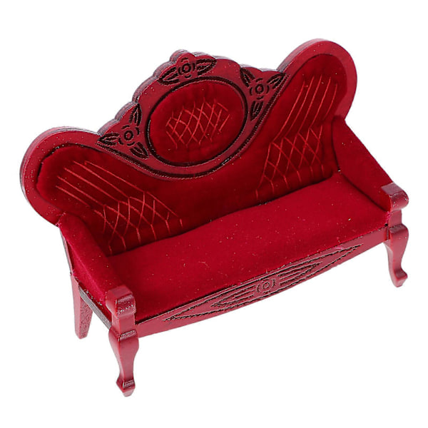 Dukkehust Miniatyr Sofa Modell Dukkehust Møbler Miniatyr Dukkehust Tilbehør