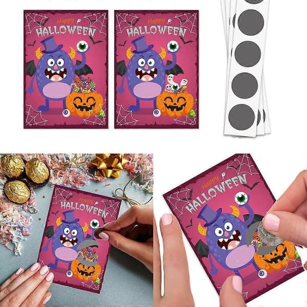 24 st/set Skraplotter för Halloweenfester Interaktivt Roligt Spel Leksak