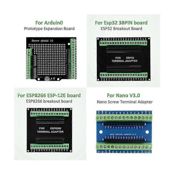 ESP32 Udvidelseskort Kompatibelt med ESP32 WiFi Bluetooth Udviklingskort NodeMCU-32S Lua 38Pin