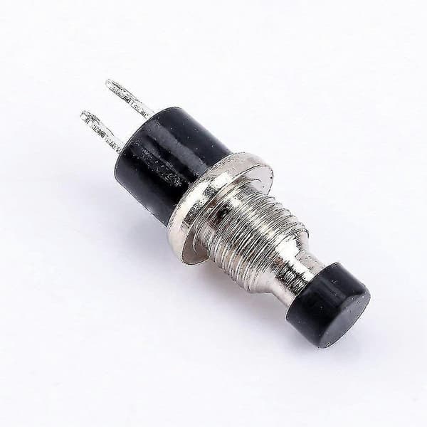 10 stk. Mini Toggle Switch Bil Tænd/Sluk Sort Switch Momentary Button