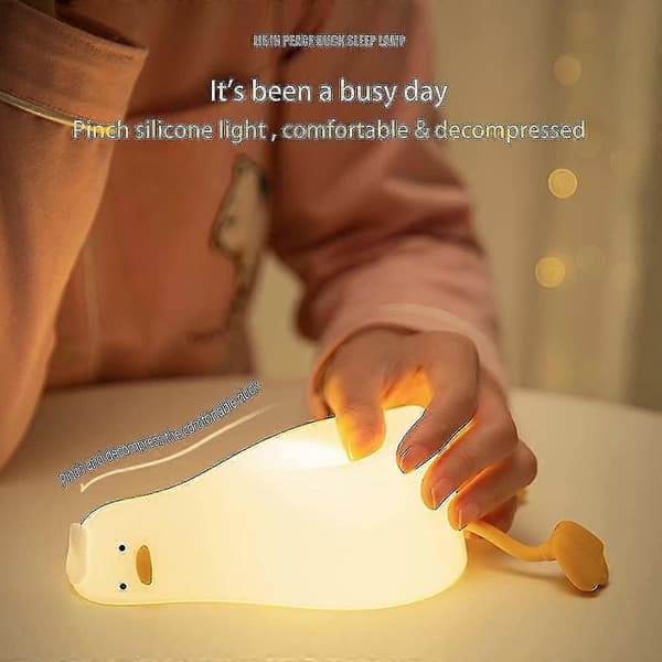 Duck Nattlampe, LED Squishy Andelampe, C JXH