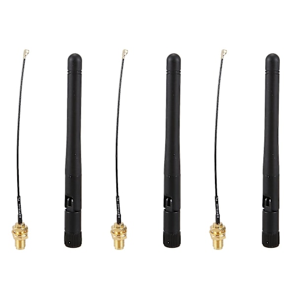 3 kpl 433MHz Antennia 3dBi GSM RP-SMA Liitäntä Kumipinnoitettu Vedenkestävä LoRaWAN Antenni + IPX SMA Pieneen Kaapeliin E