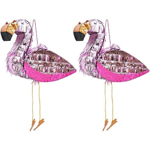 1 stk. Flamingo Pinata Liten Pinata for Bursdagsfest Spill Barnefeiringer for Gamerrom Dekor Foto Prop, Tilfeldig Farge