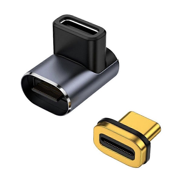 USB4.0 Vinkel Magnetisk Adapter Type-C Magnetisk Sugeadapter 40GB