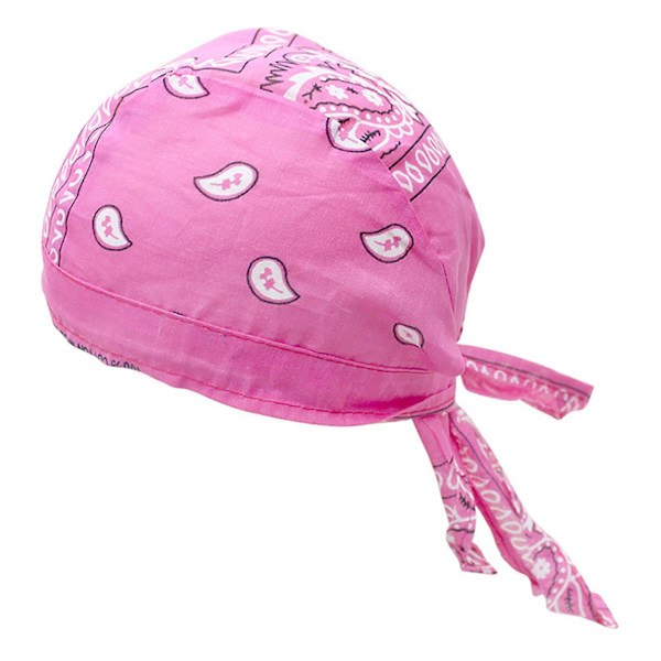 Multi hip hop-puuvillainen print Pirate Bandana Beanie Streetwear Paras joululahja Pink