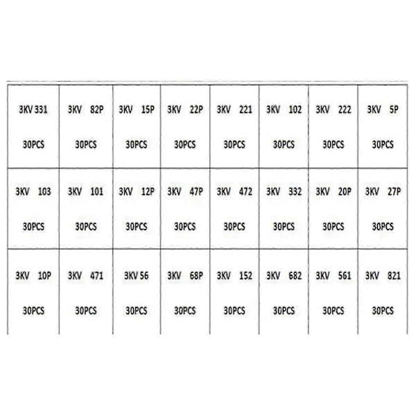 3KV Högspänningskeramisk Kondensator Provbox Keramisk Kondensatorbox 24 Specifikationer