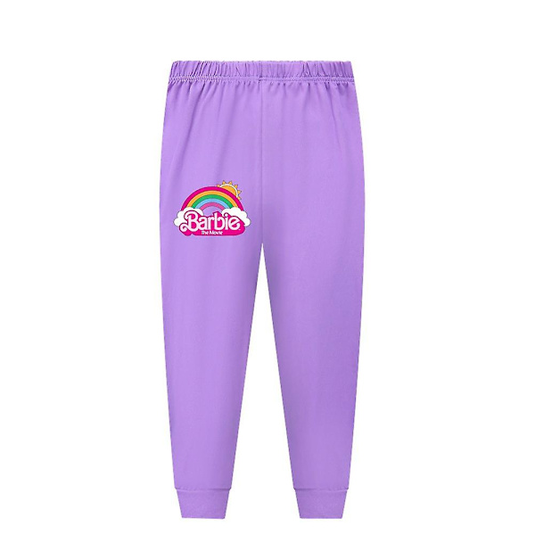 Barbie Print Barn Flickor Set Purple 9-10 Years