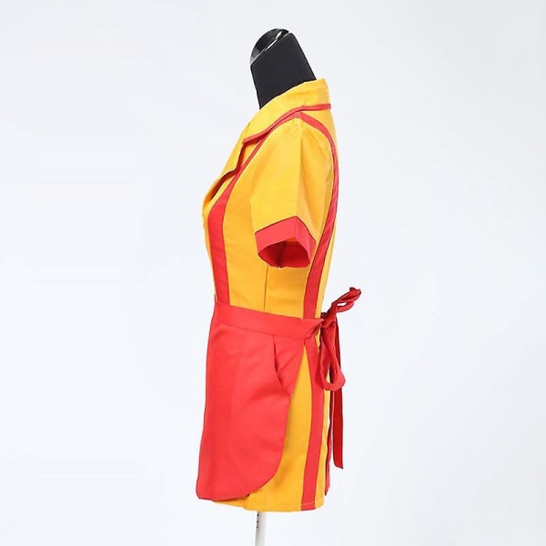 Tv-serie Kvinnor Kvinnor Klänning Cosplay Max Svart Sexig Uniform Frestelse Prestanda Kostym Halloween Broke Girls Kat Dennings S