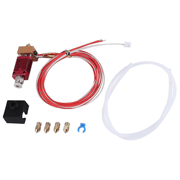 6 Hotend, Samlet Hotend Kit Til -6 3D Printer, 3D Printer Ekstruder Samlet Mk8 Hot End Kit