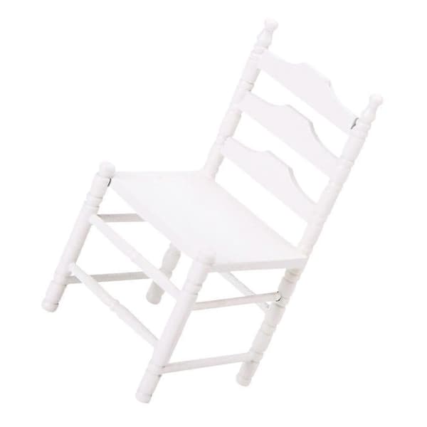 Dockskåpsmodell Stolar Minihus Trästol Litet Hus Dekor Chic och Mode Barn 12.00X6.00X5.70cm 1Set