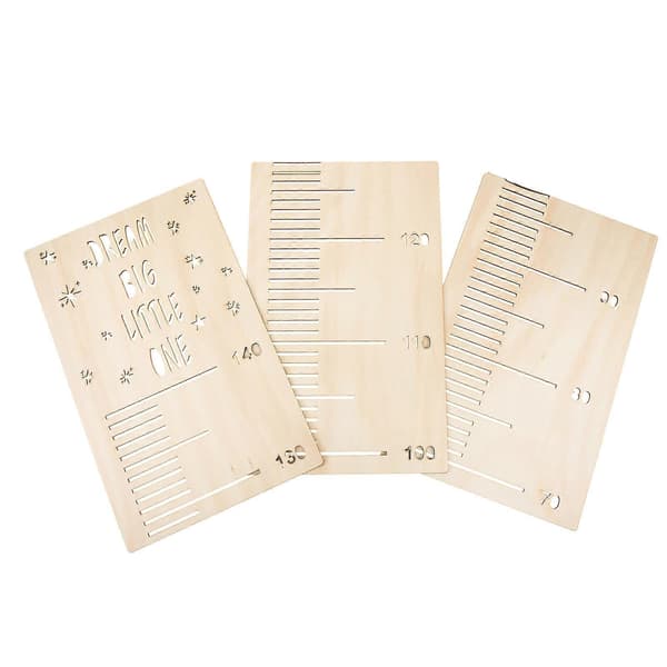 Pituustarra Mittaus Lapselle Khaki Väri Lastentarhan Koristelu 90x19cm 1Set