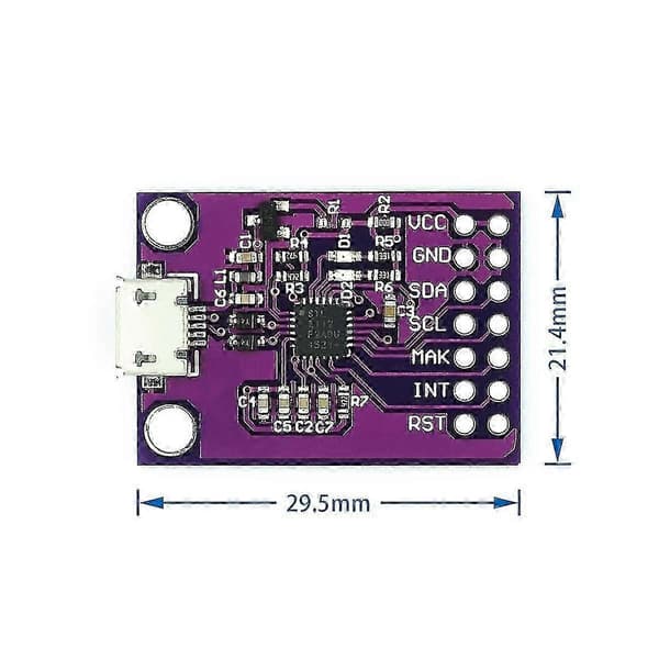 CP2112 Modul CCS811 Debug Board USB til SMBus/I2C Kommunikasjonsmodul USB til I2C Kommunikasjonsmodul