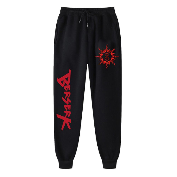 Anime-housut Berserk lenkkeilyhousut Naisten pitkät housut miesten casual housut Harajuku Streetwear lenkkeilyhousut Y2k miesten lenkkeilyhousut pitkät housut black 2 XXL