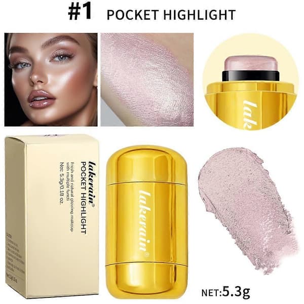 Face Glow Highlighter Stick - Daggig Kräm Highlighter Stick, Daggig Glow Ansiktshighlighter, Fick Highlighter Stick Color 01