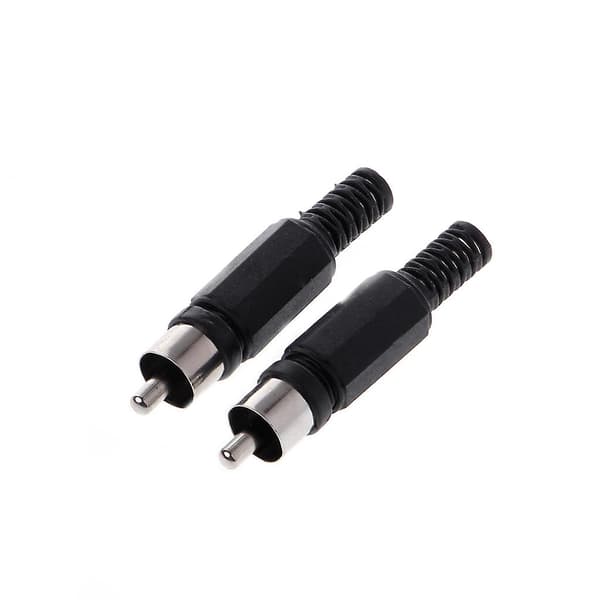 20 kpl musta punainen juotos RCA urosliitin o videoadapteriliitin