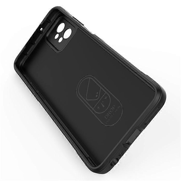 Kompatibelt för Motorola Moto G32 4G Robust Baksida Flexibelt TPU Anti-repskydd DarkGrey